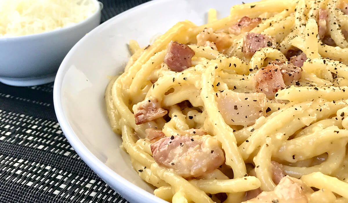 Espaguetis a la carbonara