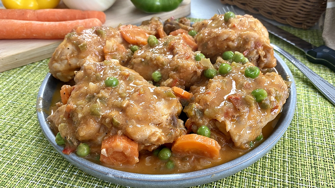Pollo a la jardinera