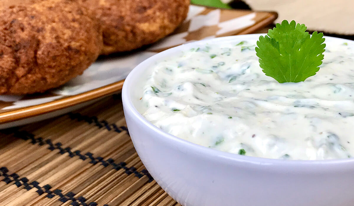 Salsa de yogur para falafel