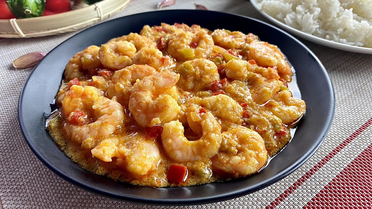 Encocado de camarones