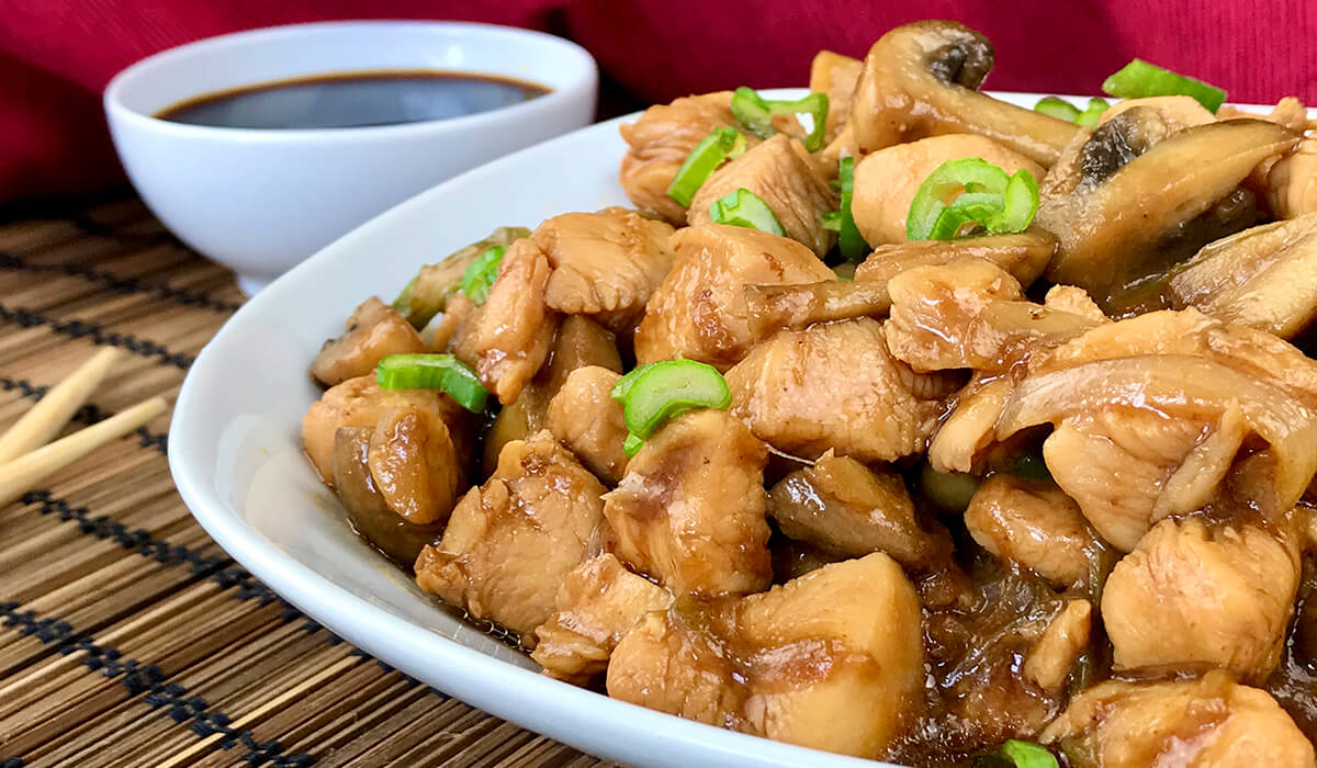 Pollo chino en salsa de ostras