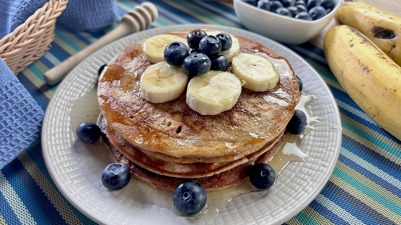 Tortitas de avena y plátano