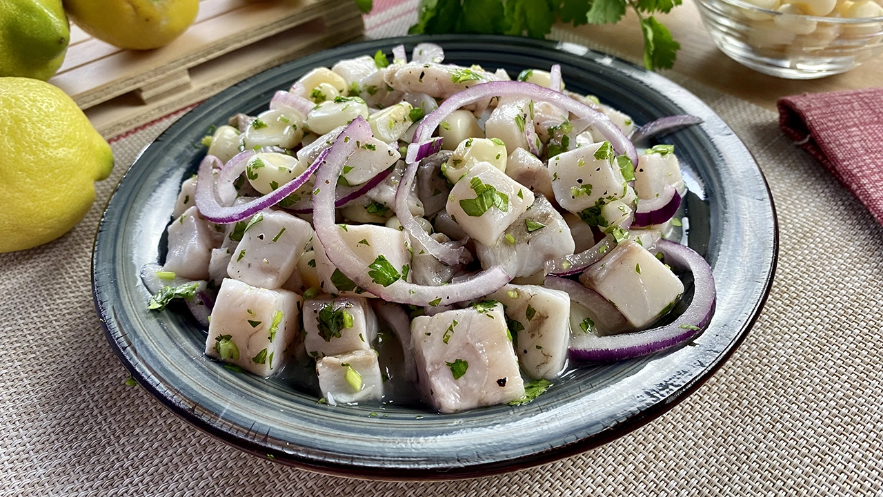 Ceviche de corvina