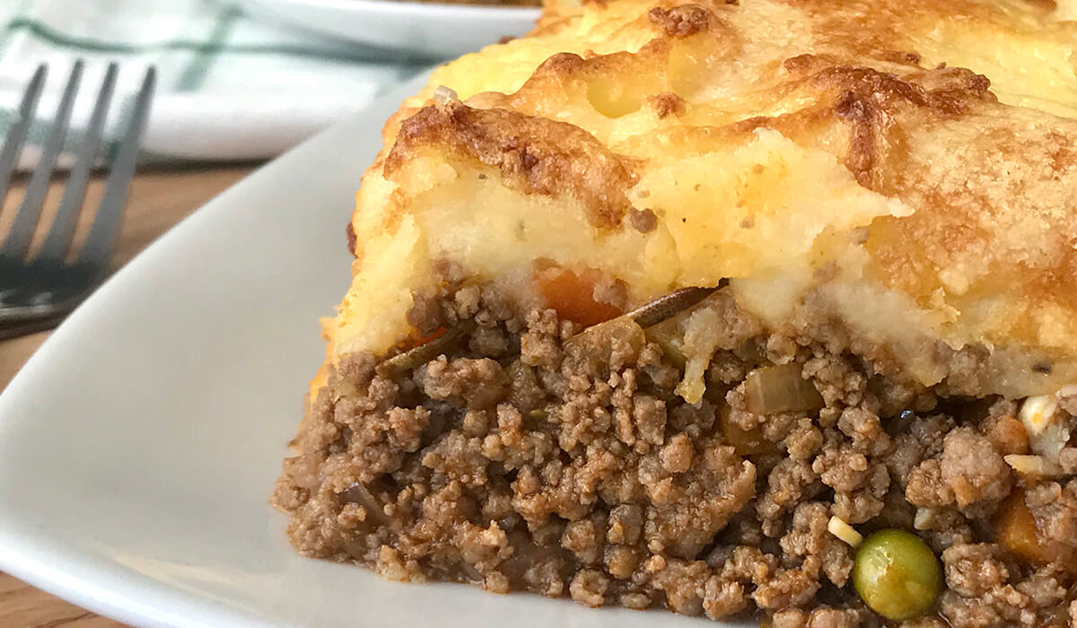 Shepherd's pie o pastel de carne y patatas