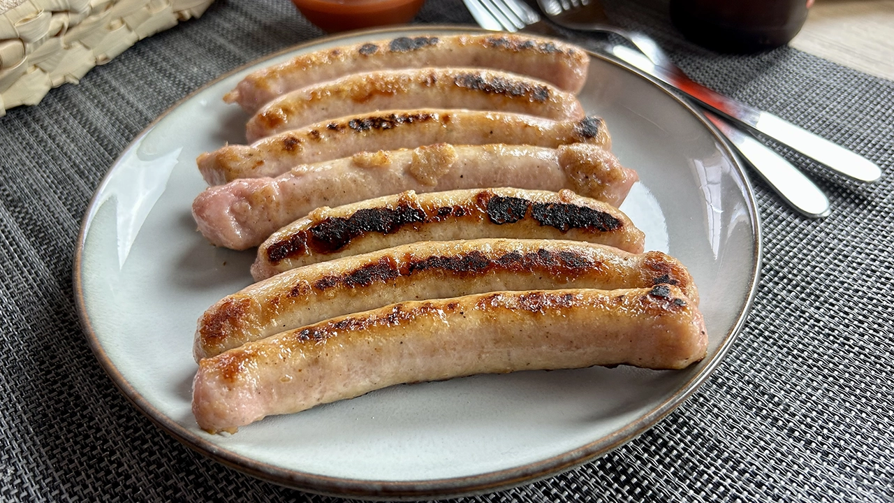 Salchichas a la plancha