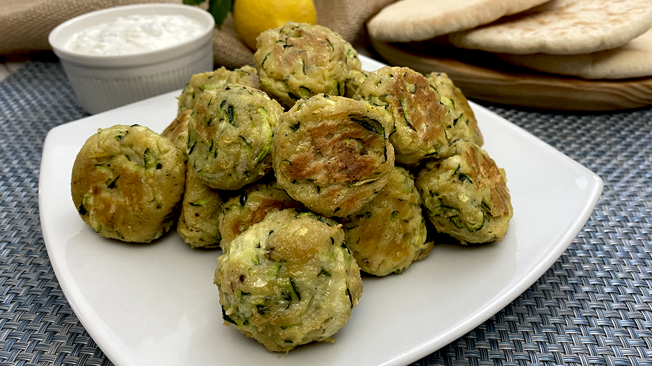 Albóndigas de calabacín al horno