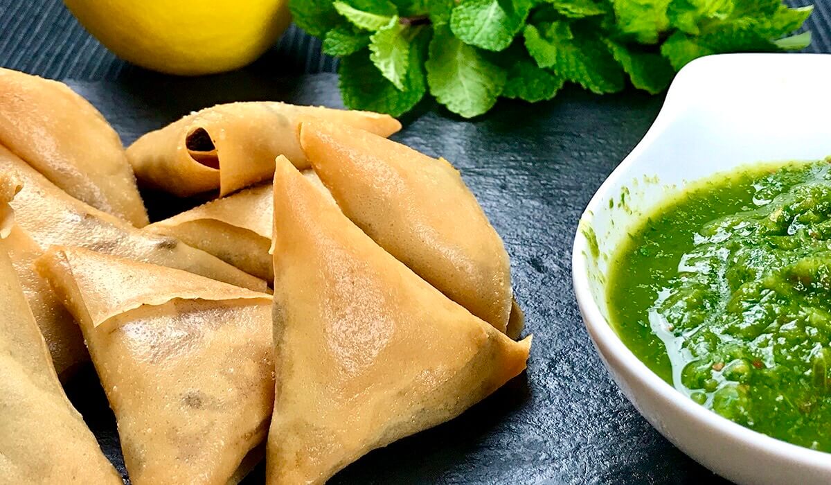 Samosas de carne