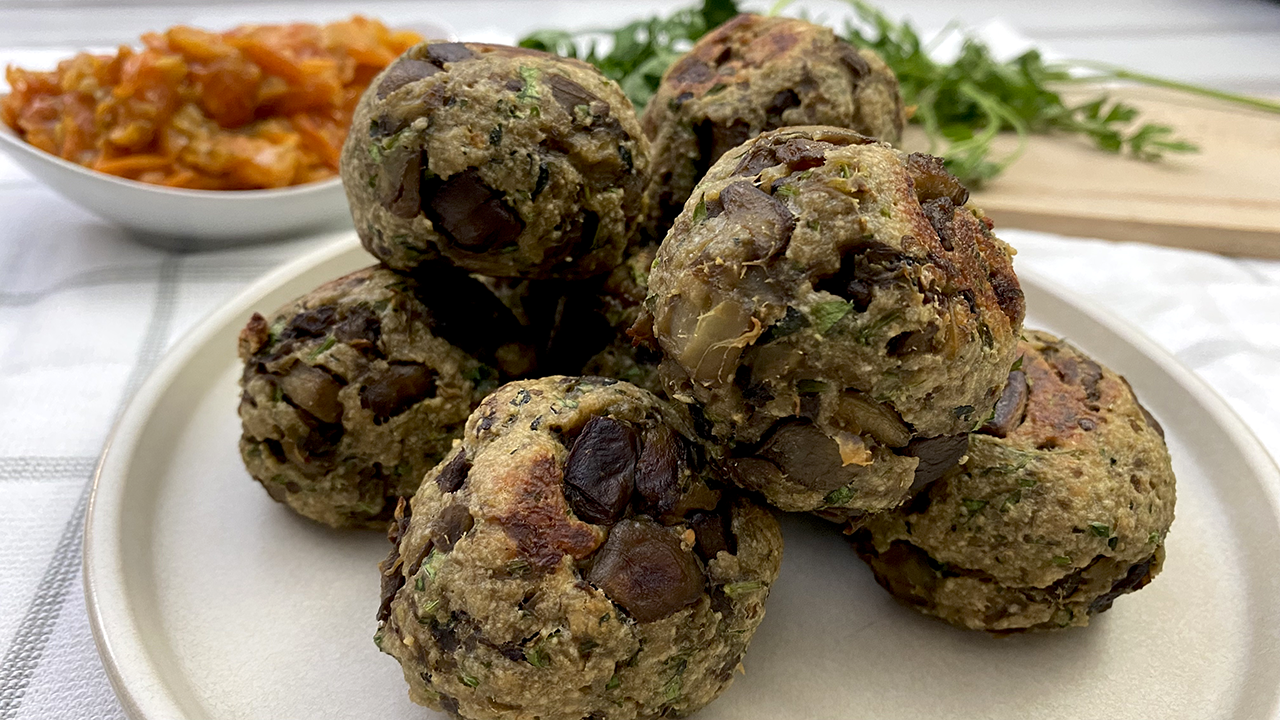 Albóndigas de berenjena al horno