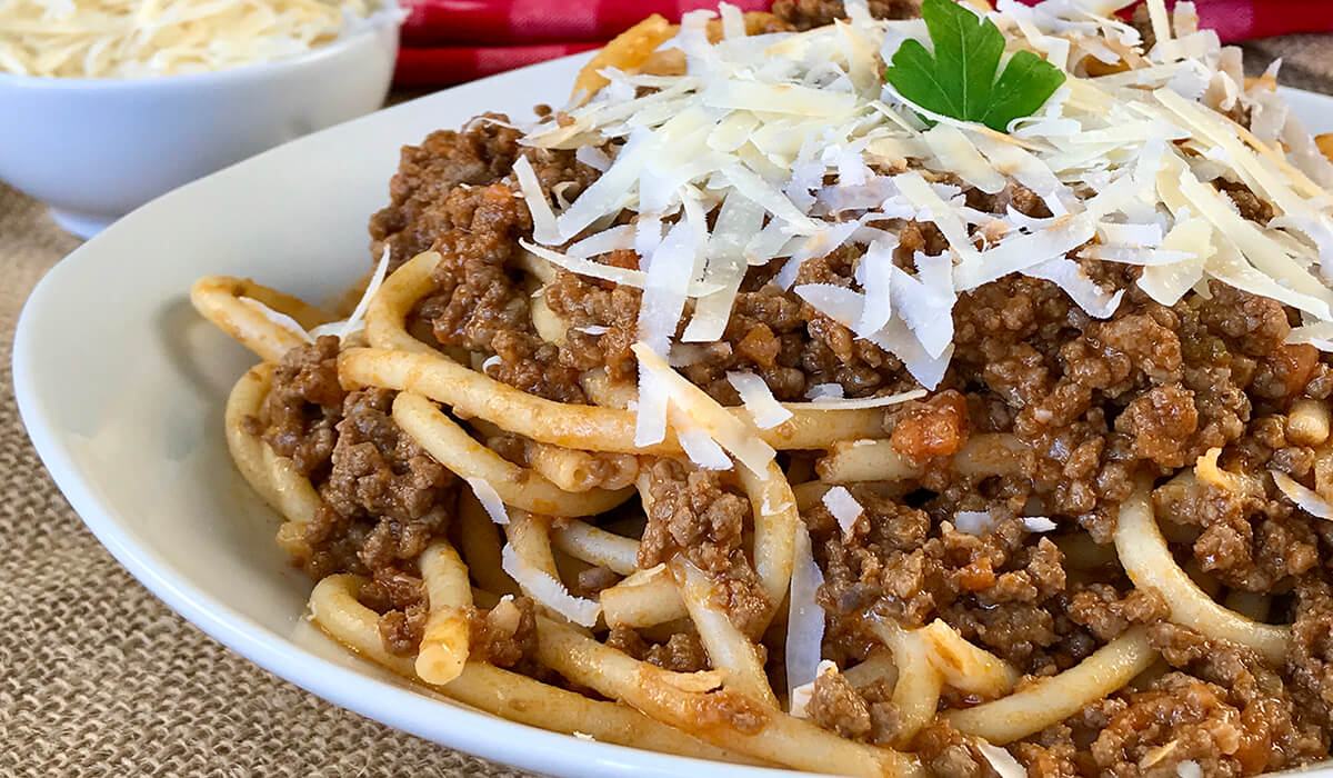 Espaguetis a la boloñesa