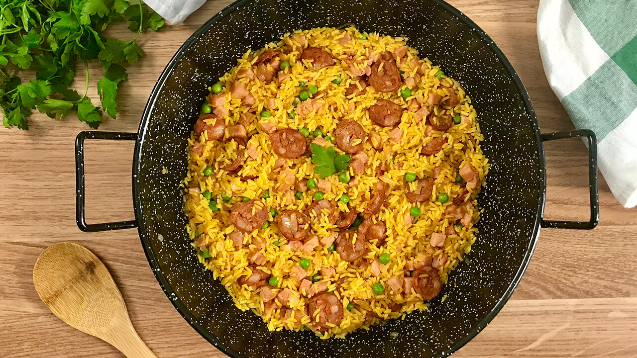 Arroz con chorizo