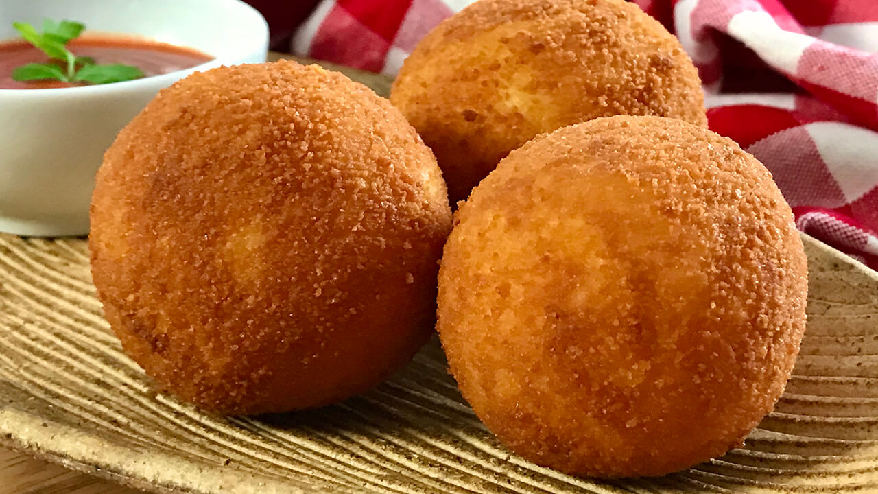 Arancini de jamón y queso