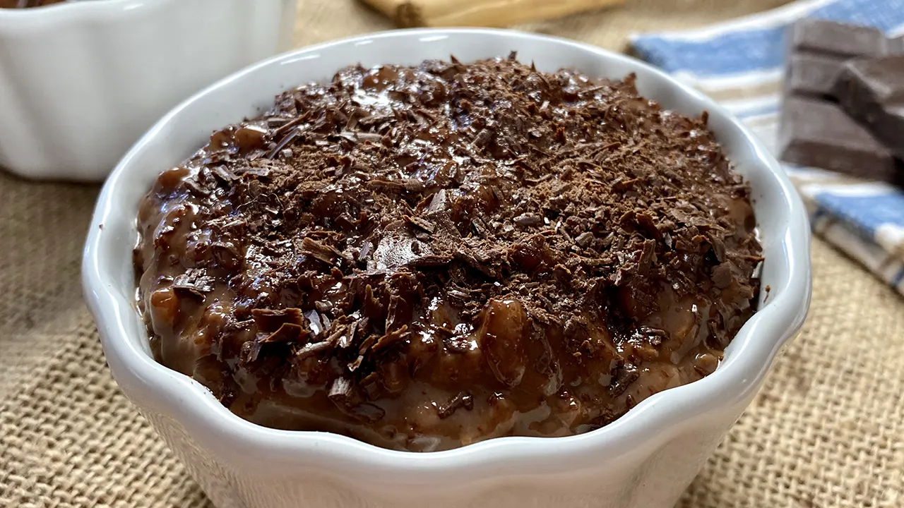 Arroz con leche y chocolate
