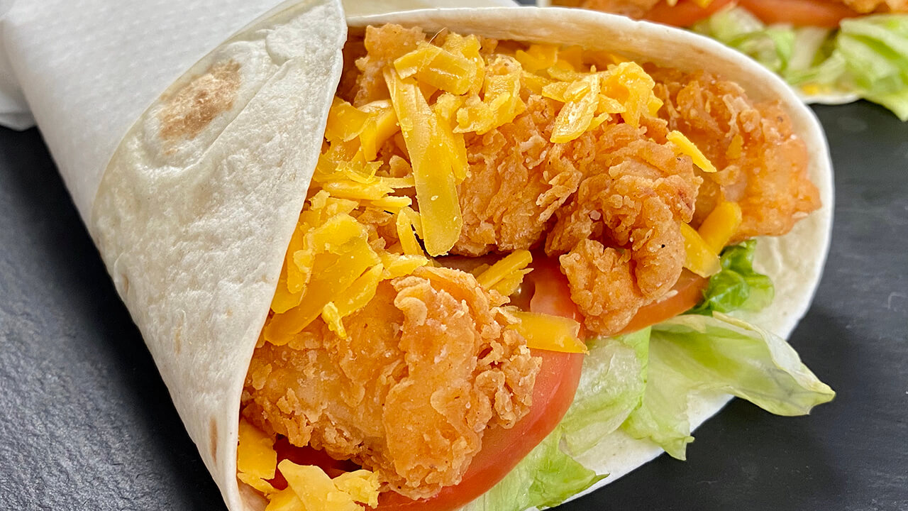 Deliciosos Wraps De Pollo Crujiente Deliciosos Wraps De Pollo Crujiente