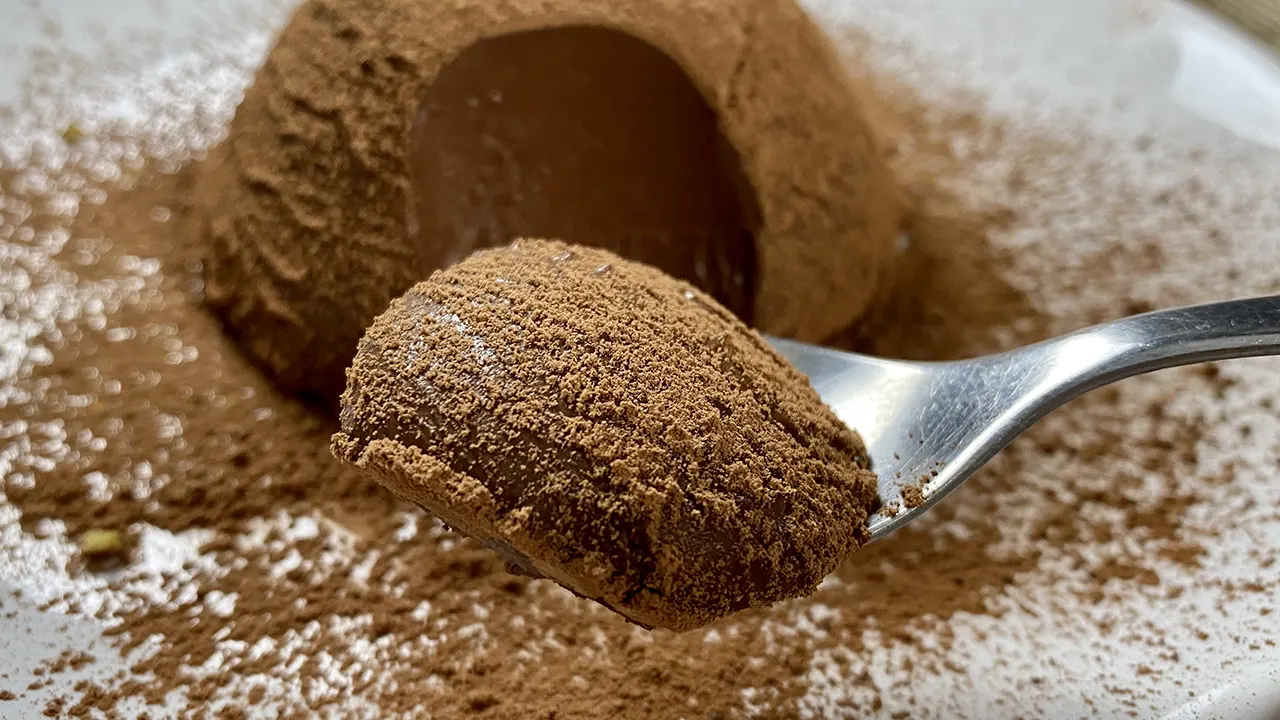 Panna cotta de chocolate