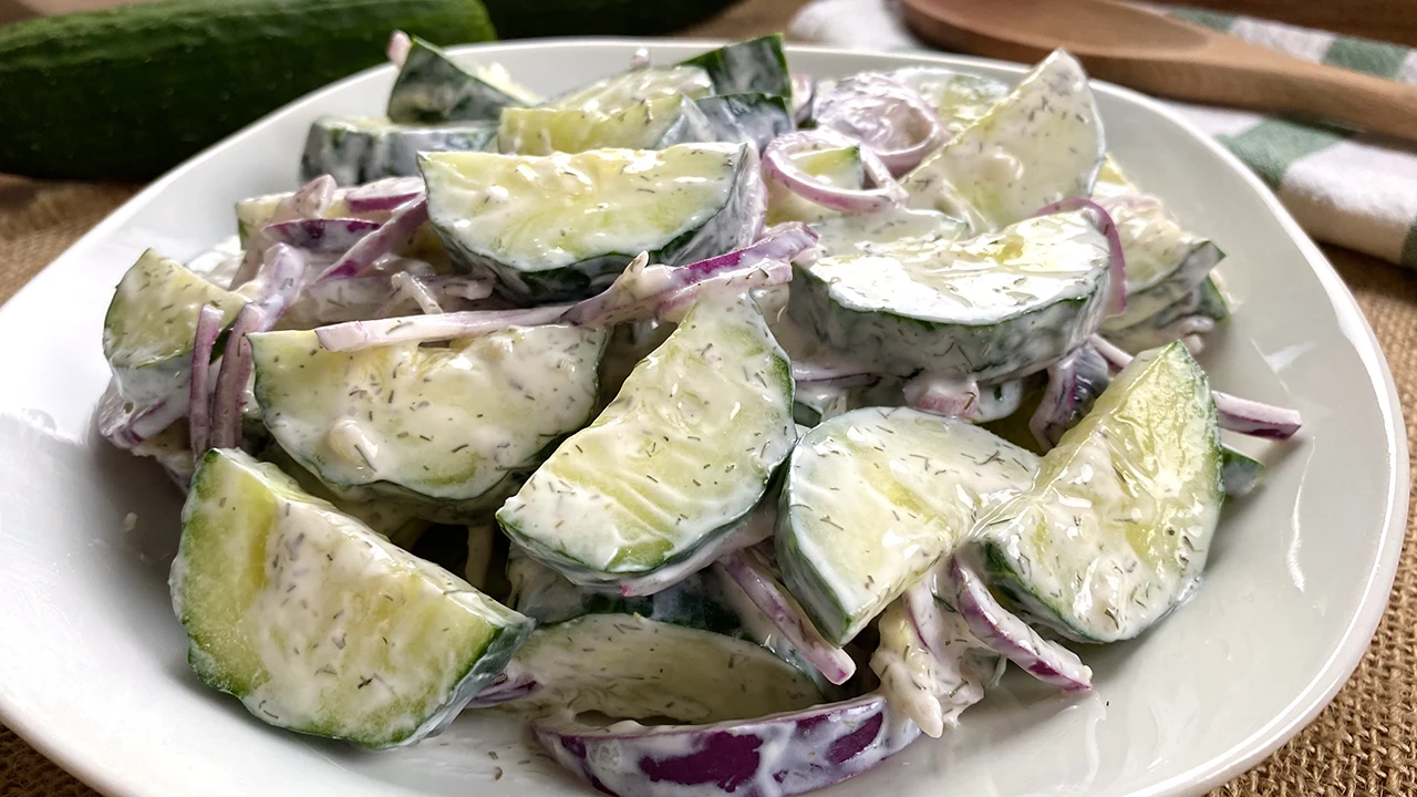 Ensalada de pepino y yogur