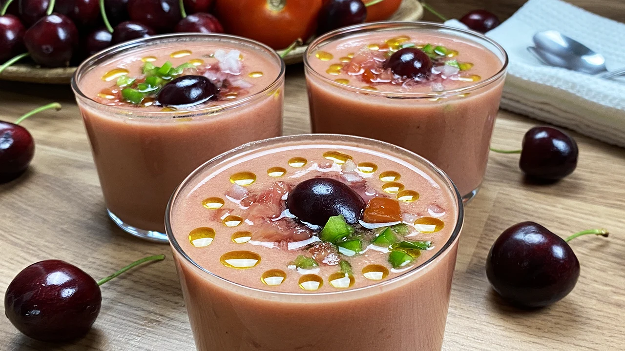 Gazpacho de cerezas
