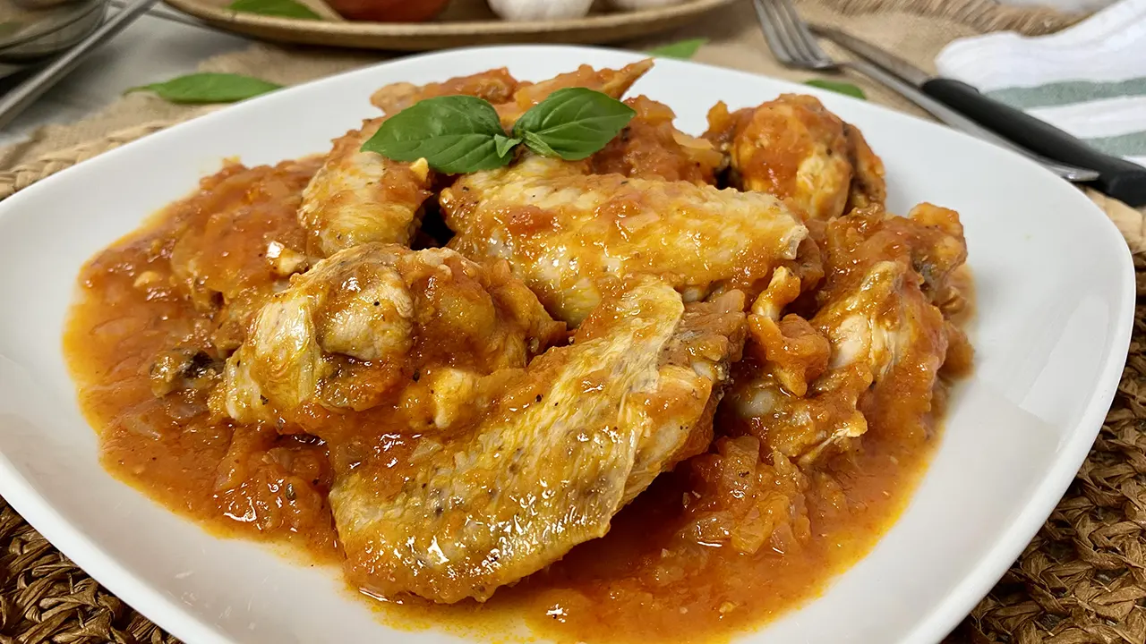 Alitas de pollo guisadas