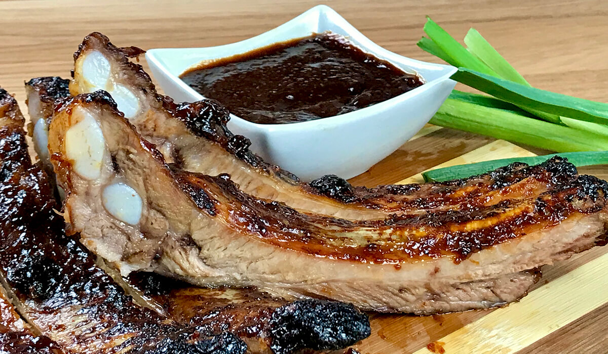 Costillas de cerdo a la barbacoa