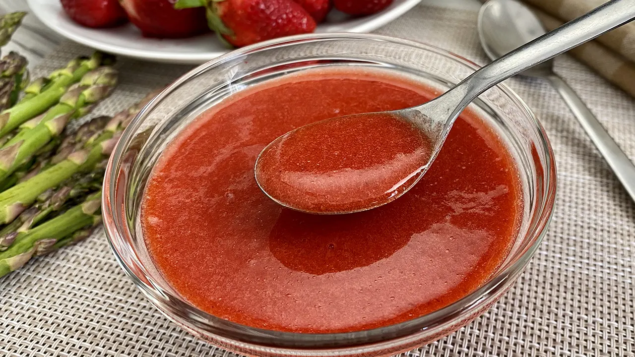 Vinagreta de fresas