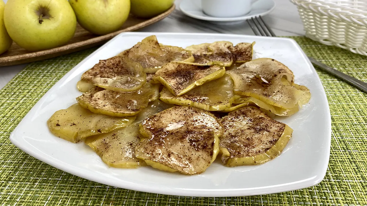 Manzanas al microondas