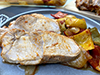 Lomo al horno con salsa harissa