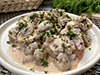 Solomillo en salsa cremosa de champiñones estilo Sueco 
