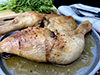 Pollo con maple al horno