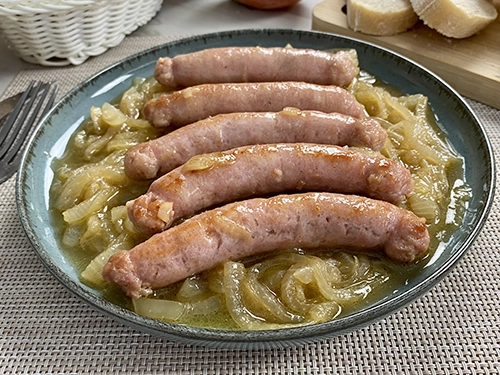 Salchichas a la cerveza