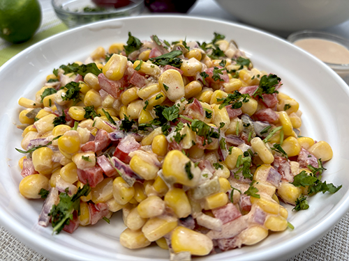 Ensalada de maíz cremosa
