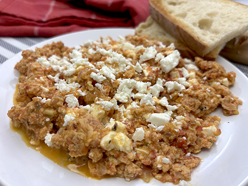 Strapatsada (huevos con tomate)