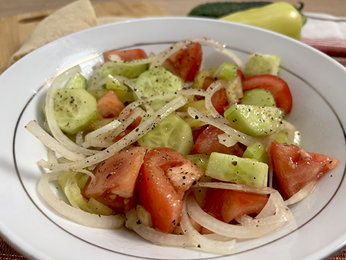 Srpska salata, ensalada Serbia